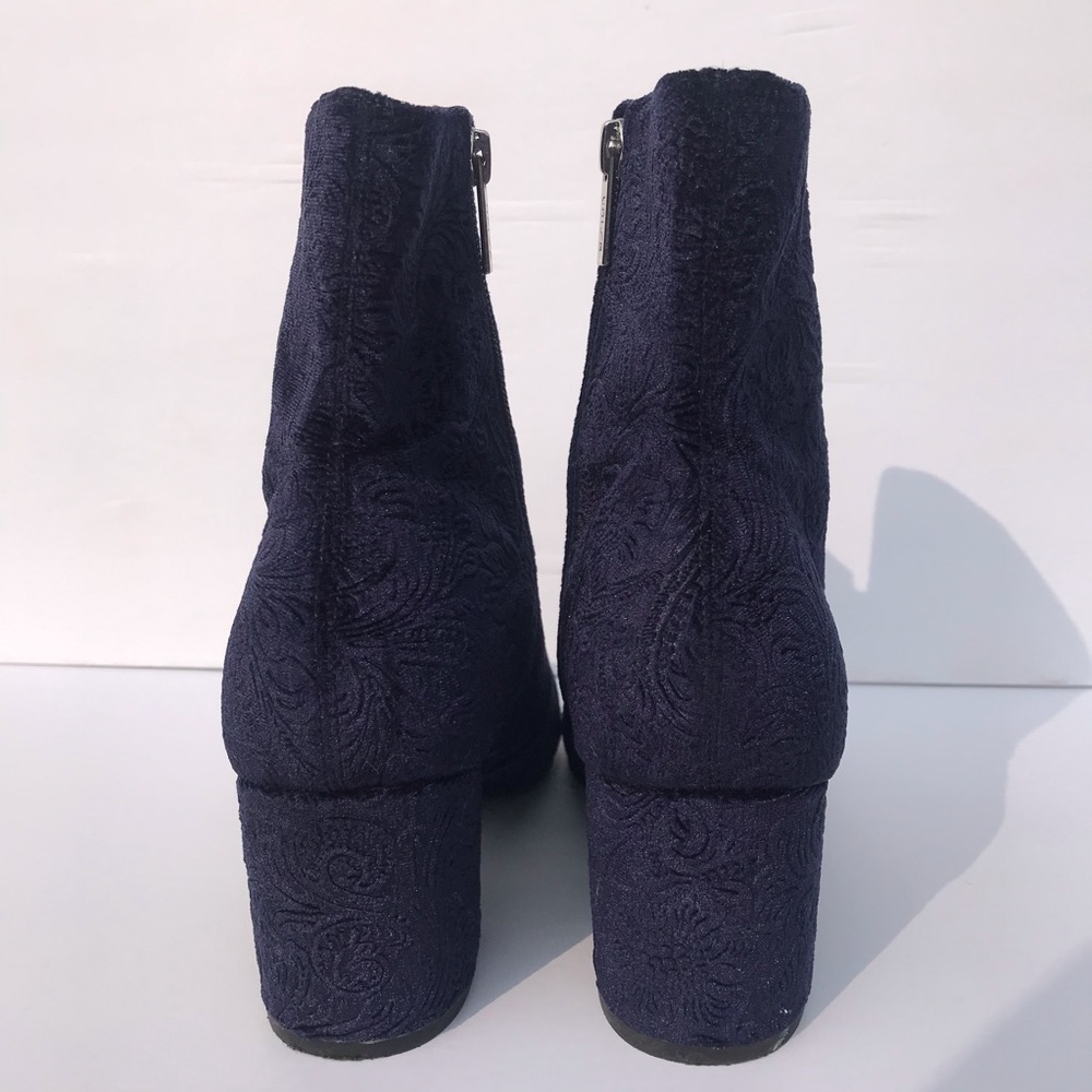 Sold Unisa Purple Crushed Velvet Ankle Boots 8.5 - Picture 3 of 15